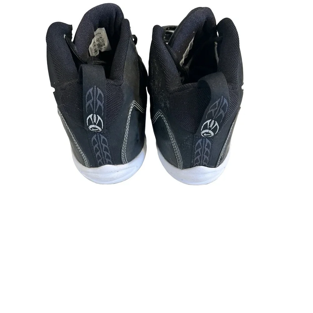 Nike Team Code D Football Rugby Cleats Shoes Sz 14 Black/White‎ 354046-011 EUC